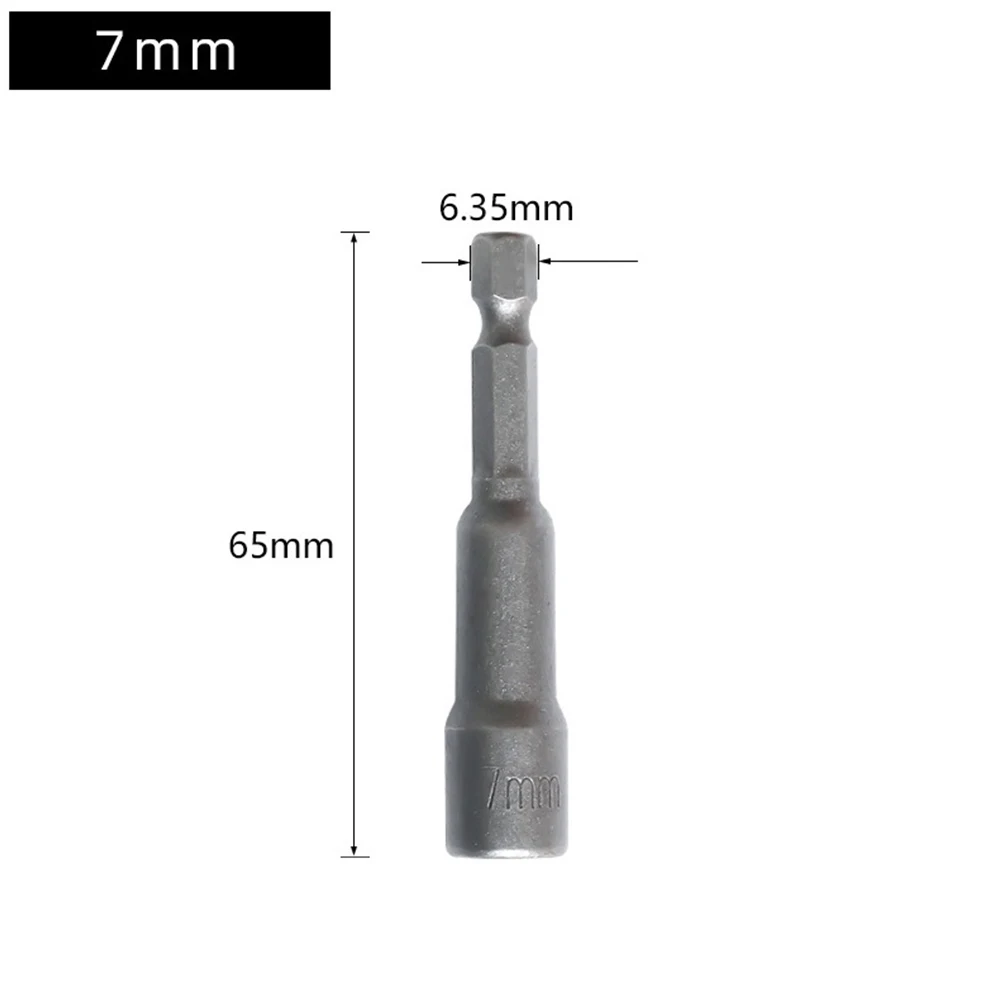 1pcs Socket Wrenches Hex Socket Wind Batch Sleeve 65mm Driver Drill Bit Socket Wrench Extension Adapter Bolt Hand Tool