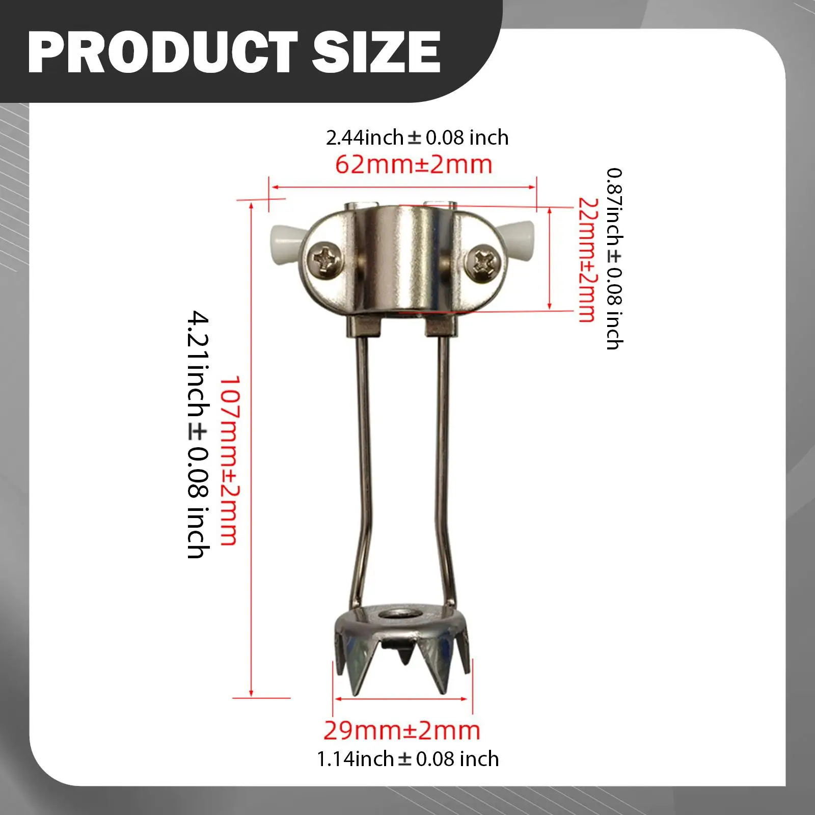 Stainless Steel Cane Tip Non Slip Replacement Attachment for Ice Snow Hiking Poles Outdoor Travel Support