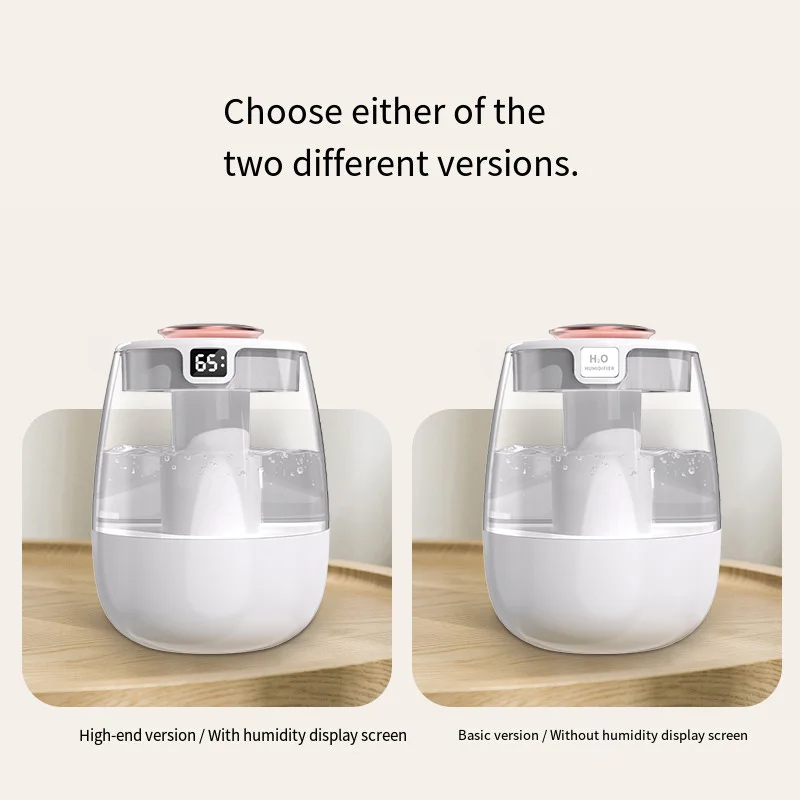 Air Humidifier Aroma Humidifier Double Spray Port Essential Oil Diffuser USB Water Humidifier with Light for Home Office