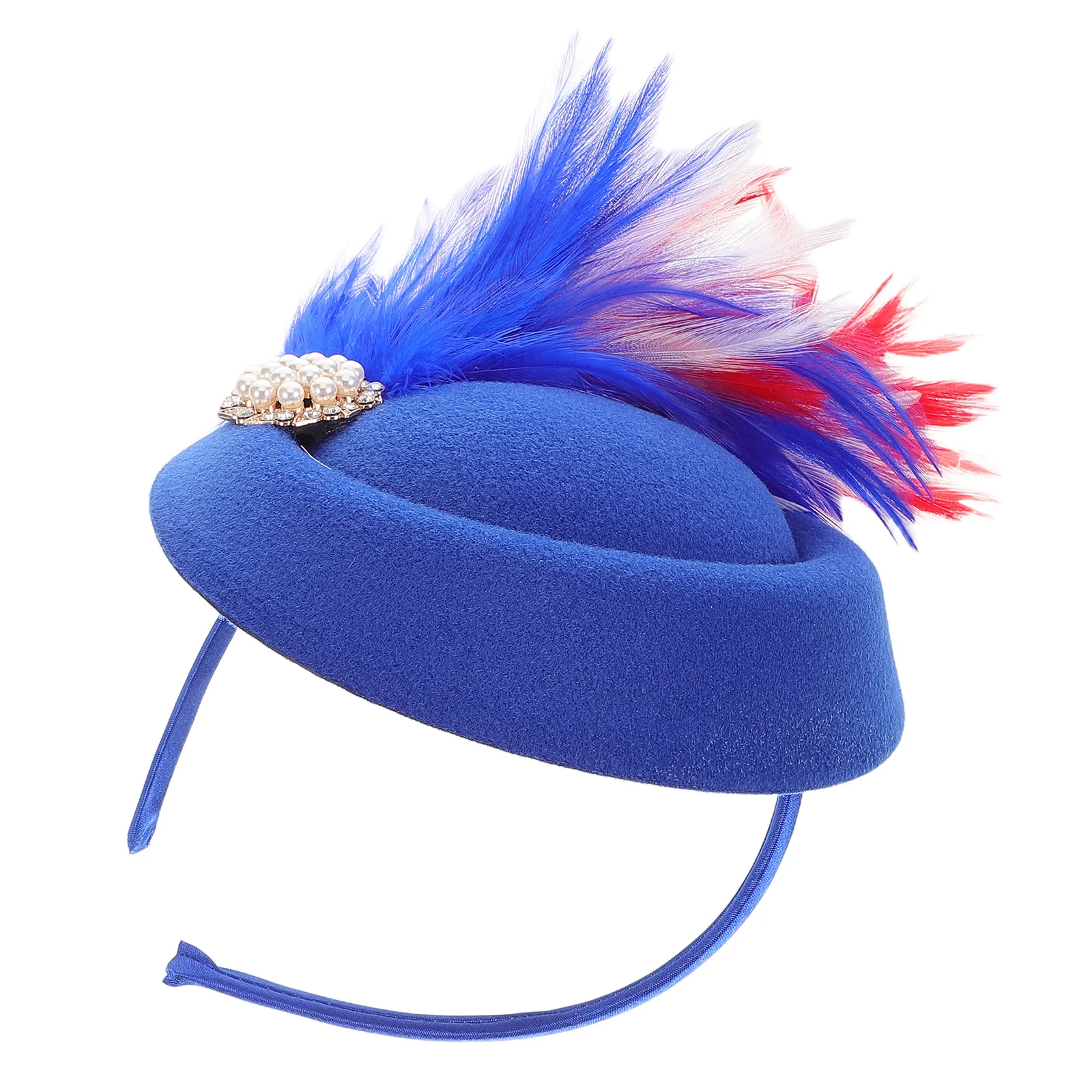 

Vintage Fascinator Hat Women French Bridal Wedding Accessory Tea Party Headwear Elegance Banquet Decorative Headdress