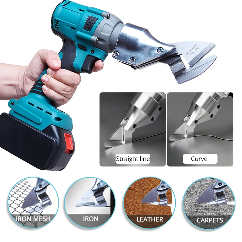Brushless Electric Iron Scissors Metal Cutting Tools Portable Cordless Scissor Sheet Shears Cutter For Makita 18v Battery