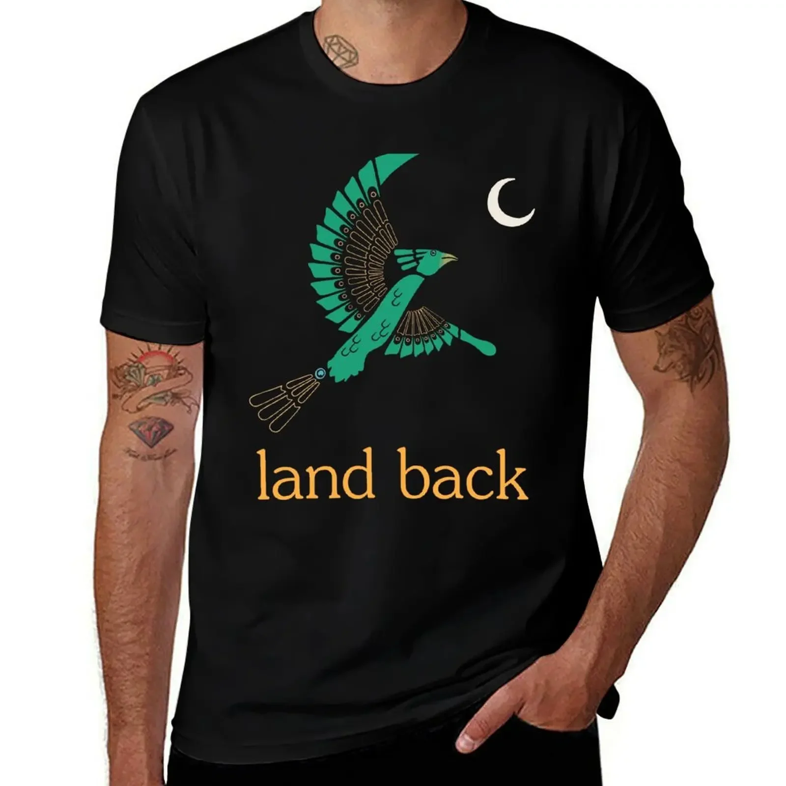 

Land Back T-Shirt cute tops T-shirts man animal prinfor boys funny t shirts men