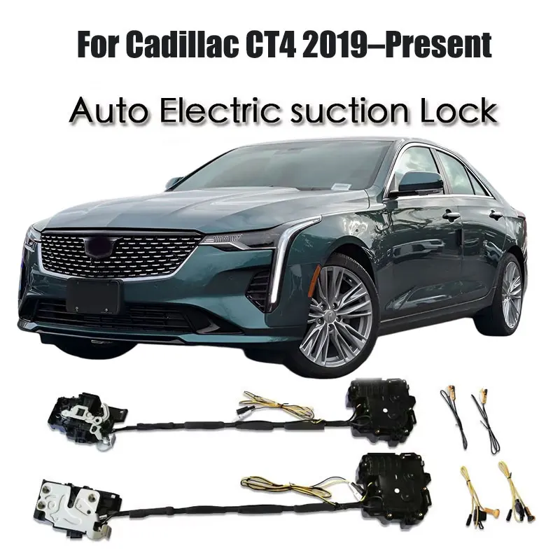 

For Cadillac CT4 2019–Present Car Soft Close Door Latch Pass Lock Actuator Auto Electric Absorption Suction Silence Closer