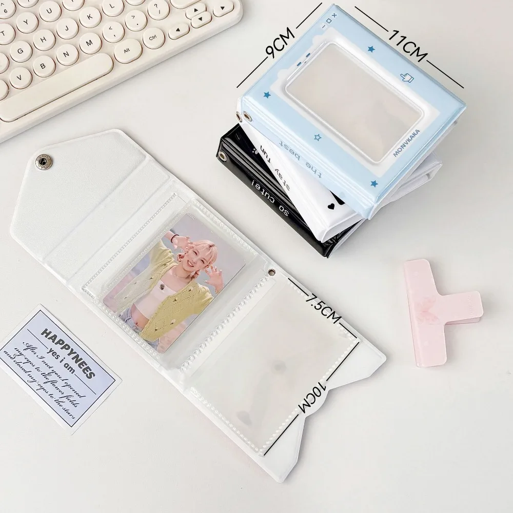 Koreańska wersja Ins Wind Pixel Cute Cartoon Envelope Card Pack A Grid Card Book Small Card Storage Book Polaroid Photo Album