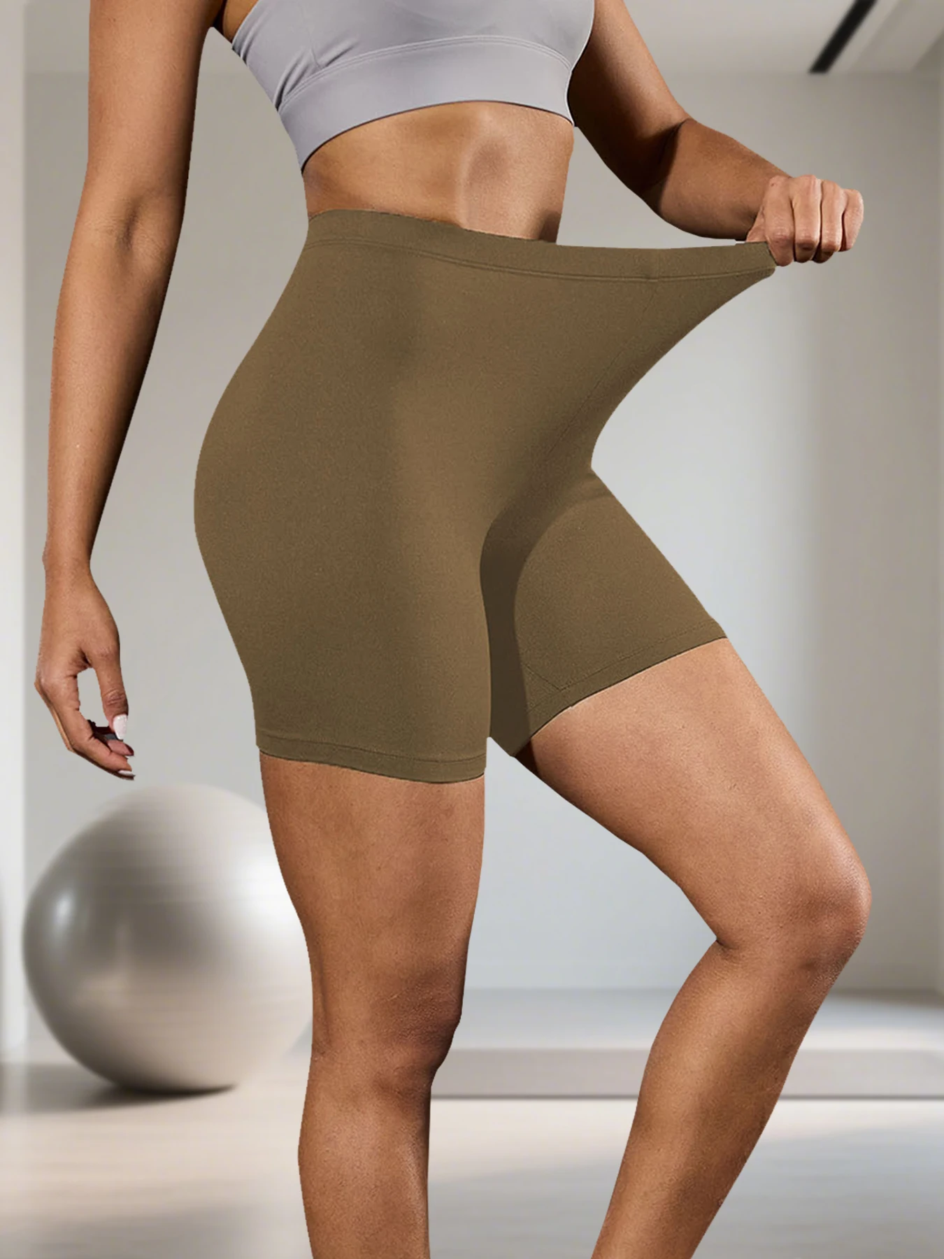 

Женские супермягкие шорты-байкерки с высокой эластичностью, непрозрачные, для тренировок, бега, йоги, занятий в спортзале и фитнеса