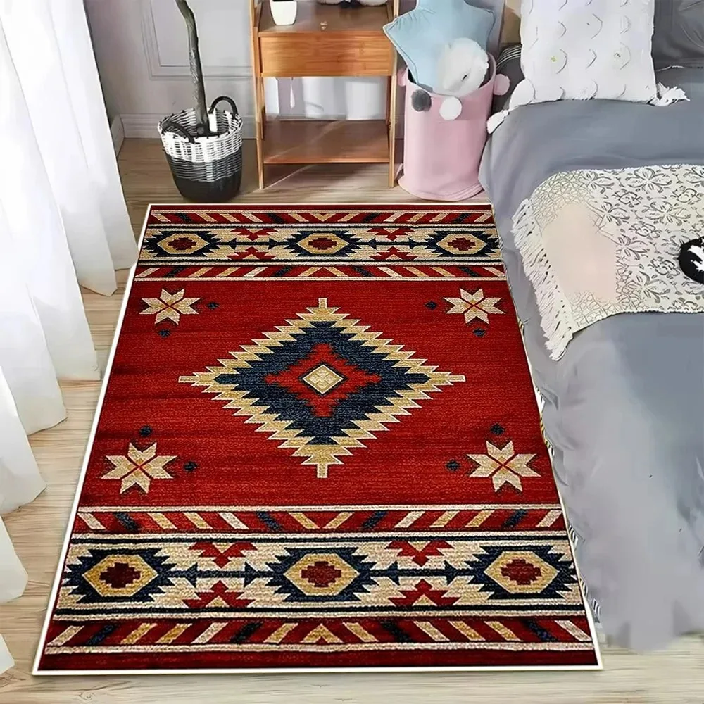 Southwestern Native Aztec Carpets for Living Room Decoration Rugs for Bedroom Decor Carpet Washable Rug Floor Mats for Home