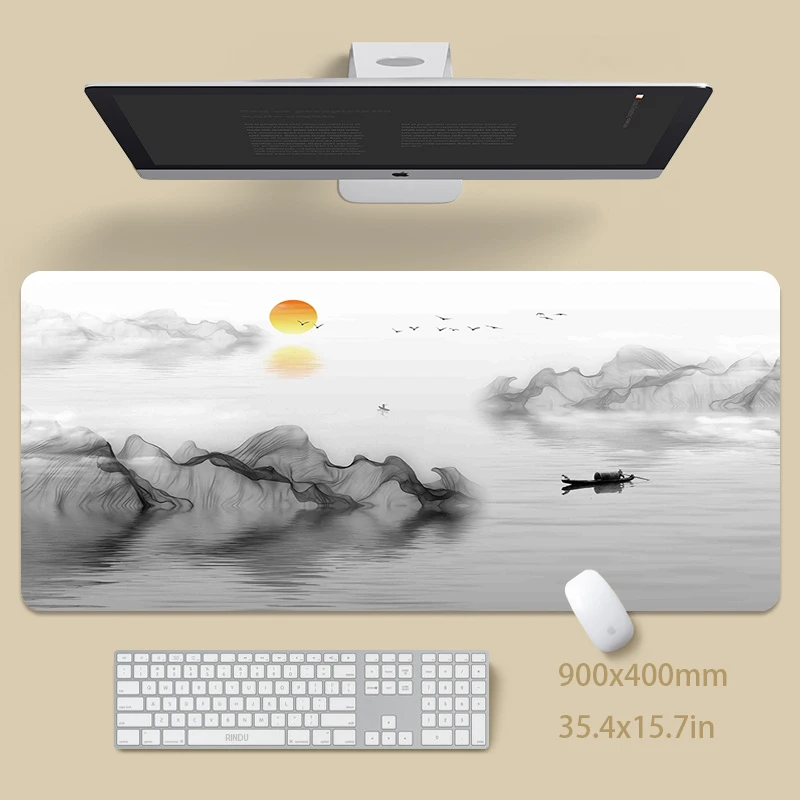 

Chinese Painting Table Mat Gamer Mousemats Mouse Pad Office Desk Pad Large Mouse Mat Big Mousepad Keyboard Mat Mousepads