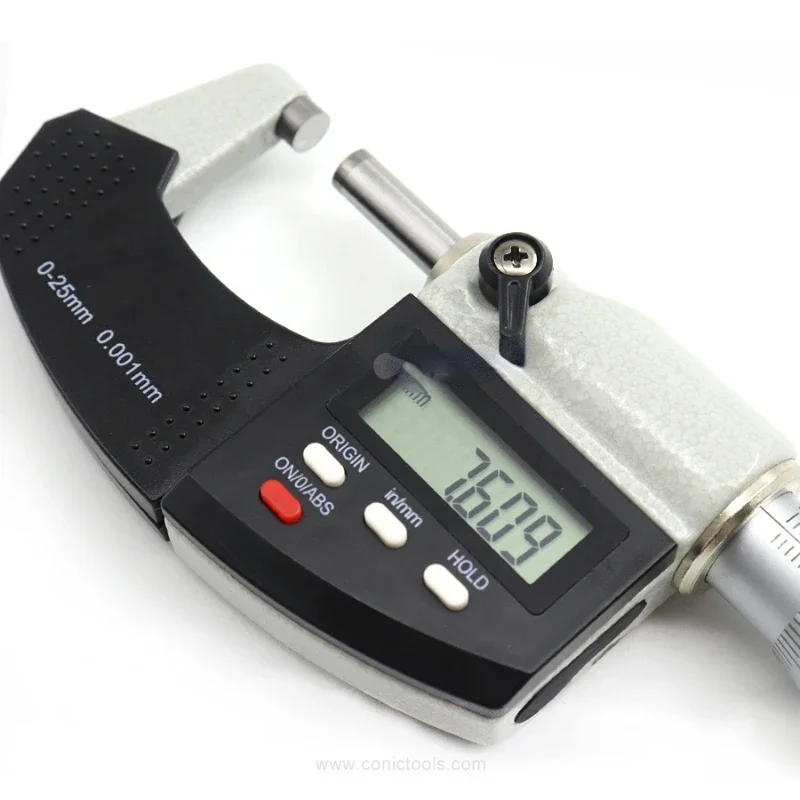 

0-25MM/0-1" 2-way electronic digital outside micrometer with laser engraved scale