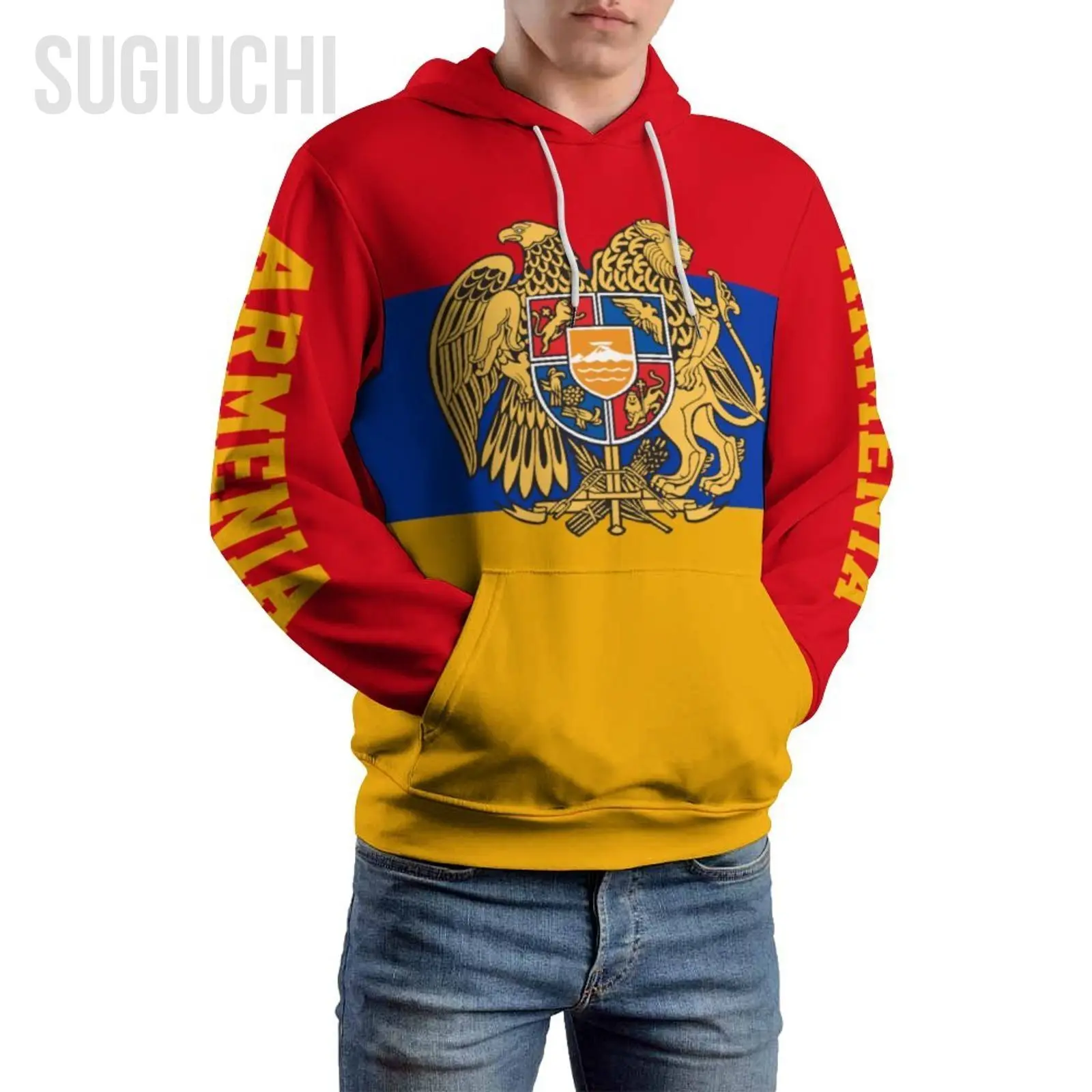 Unisex 3D Hoodie Armenia Flag Men Women Polyester Harajuku Sweatshirt Pullover Hoodies Casual Cool