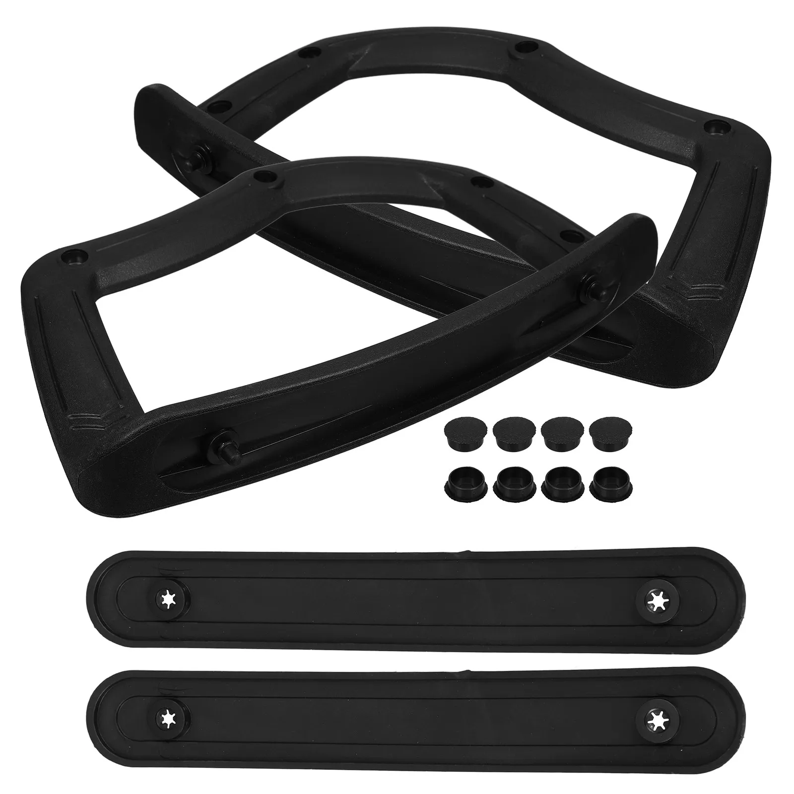 1-ペア人間工学に基づいた椅子アームレスト交換用プラスチック部品耐摩耗性オフィスチェアアームレストデスクチェアサポート用