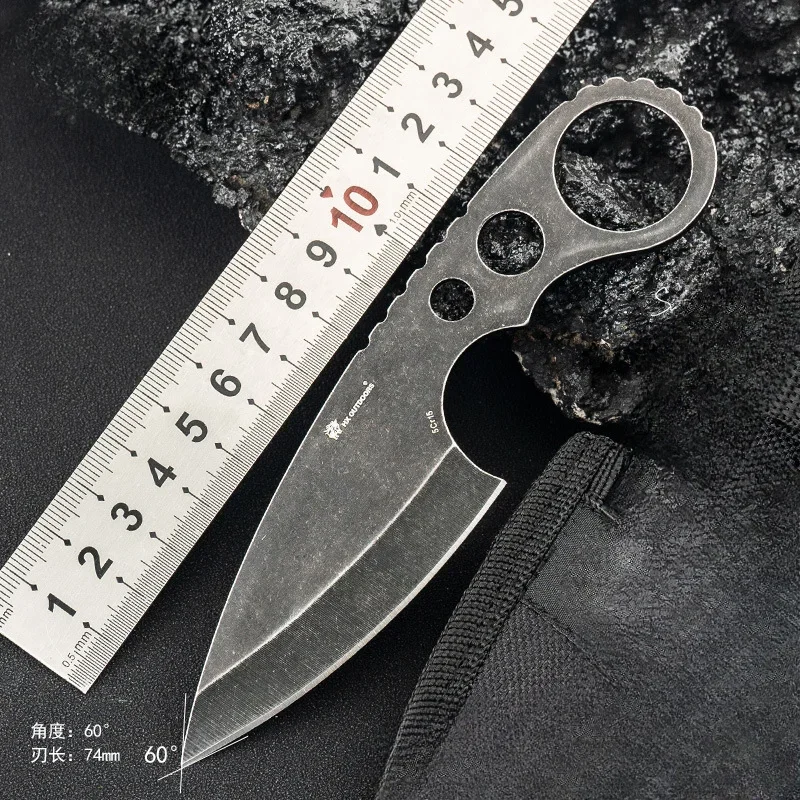 

2024 NEW Survival Fixed Blade Knife, Dragon Bone Design, Anti-Height Sharpness,EDC and Outdoor Camping Titanium Knife