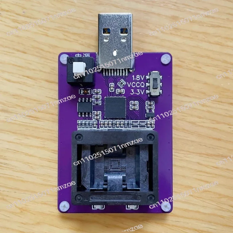 EMMC Chip Testing, BGA153 Test Socket GL3224E USB 3.0 For EMMC153 Burner Adapter To USB3.0 for Image Reading and Writing