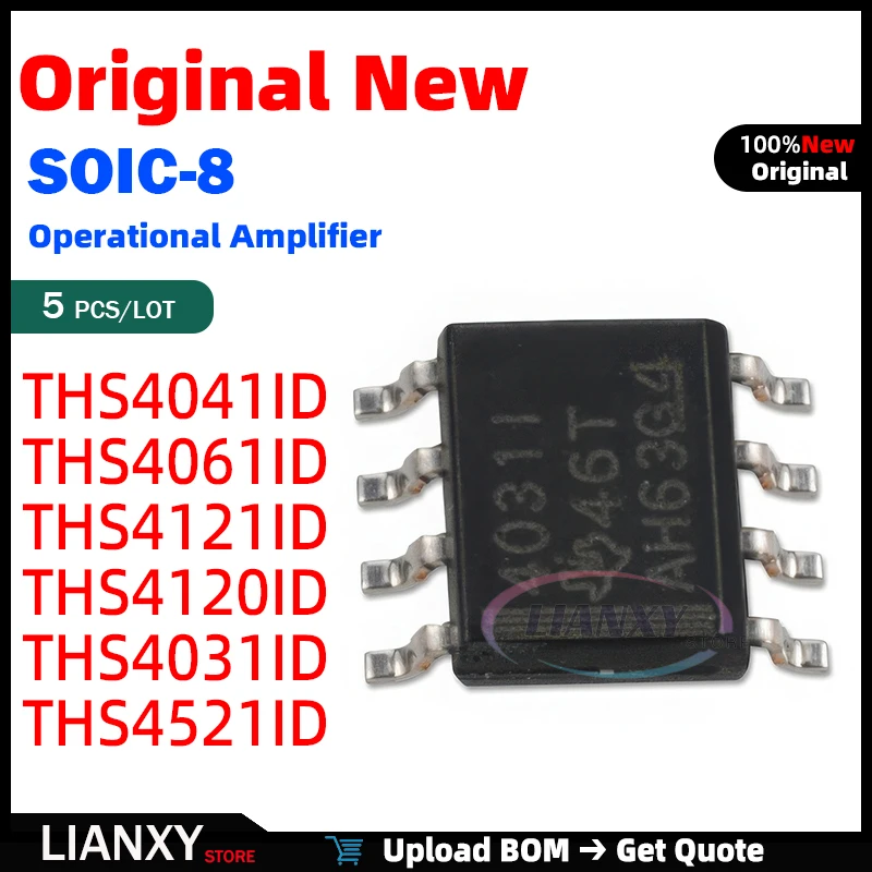 

SOIC-8 THS4041ID THS4061ID THS4121ID THS4120ID THS4031ID THS4521ID TI THS4041 THS4061 THS4121 THS4120 THS4031 THS4521 Новый