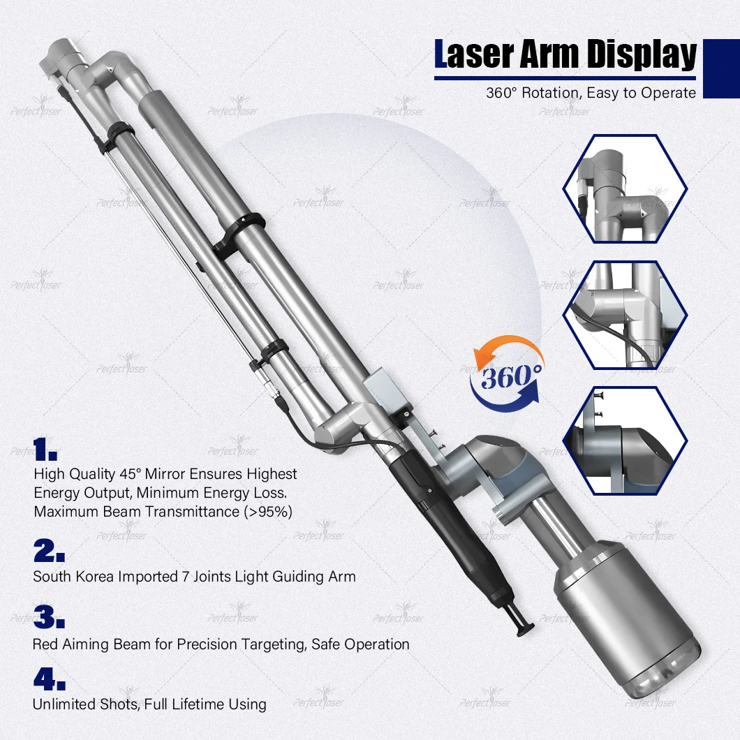 Perfectlaser mesin penghilang tato Picosecond tombol Q 755 Picolaser menghilangkan pigmentasi jerawat kulit wajah perangkat Pico Lazer