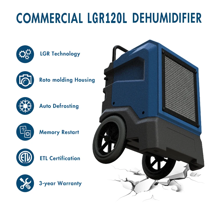 Dealers: Portable 240 pint LGR water stain repair commercial dehumidifier