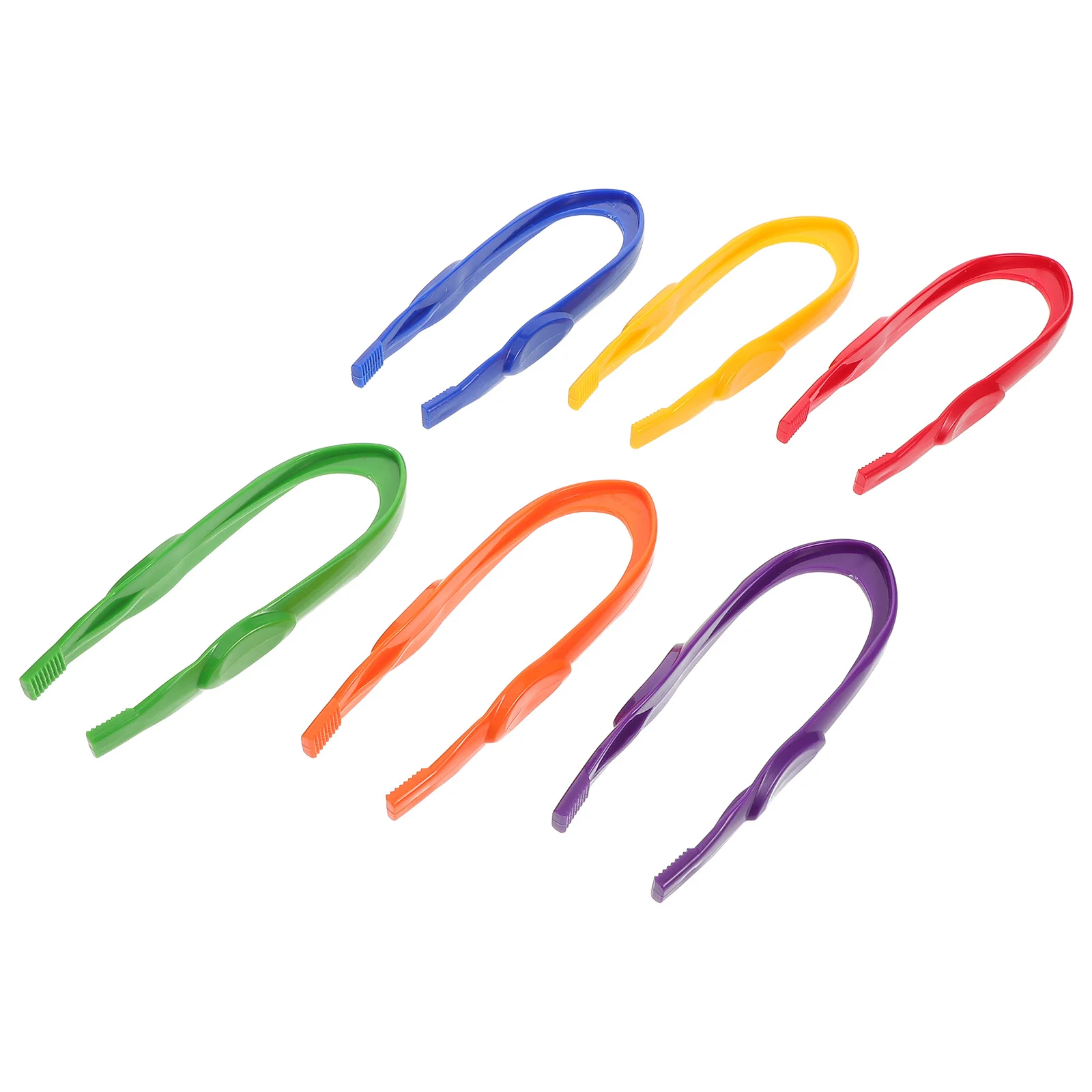 

6Pcs Colorful Plastic Tweezers for Kids Fine Motor Skills Development Preschool Science Sensory Bin Crafts Nature Observation