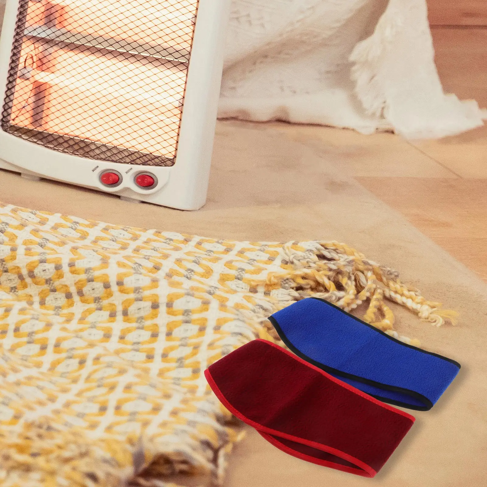 2 قطعة من الصوف القطبي لتدفئة الأذن، عصابات رأس حرارية للرياضات الشتوية والجري وركوب الدراجات والتزلج قابلة للتعديل، حماية أنيقة من الدفء #4