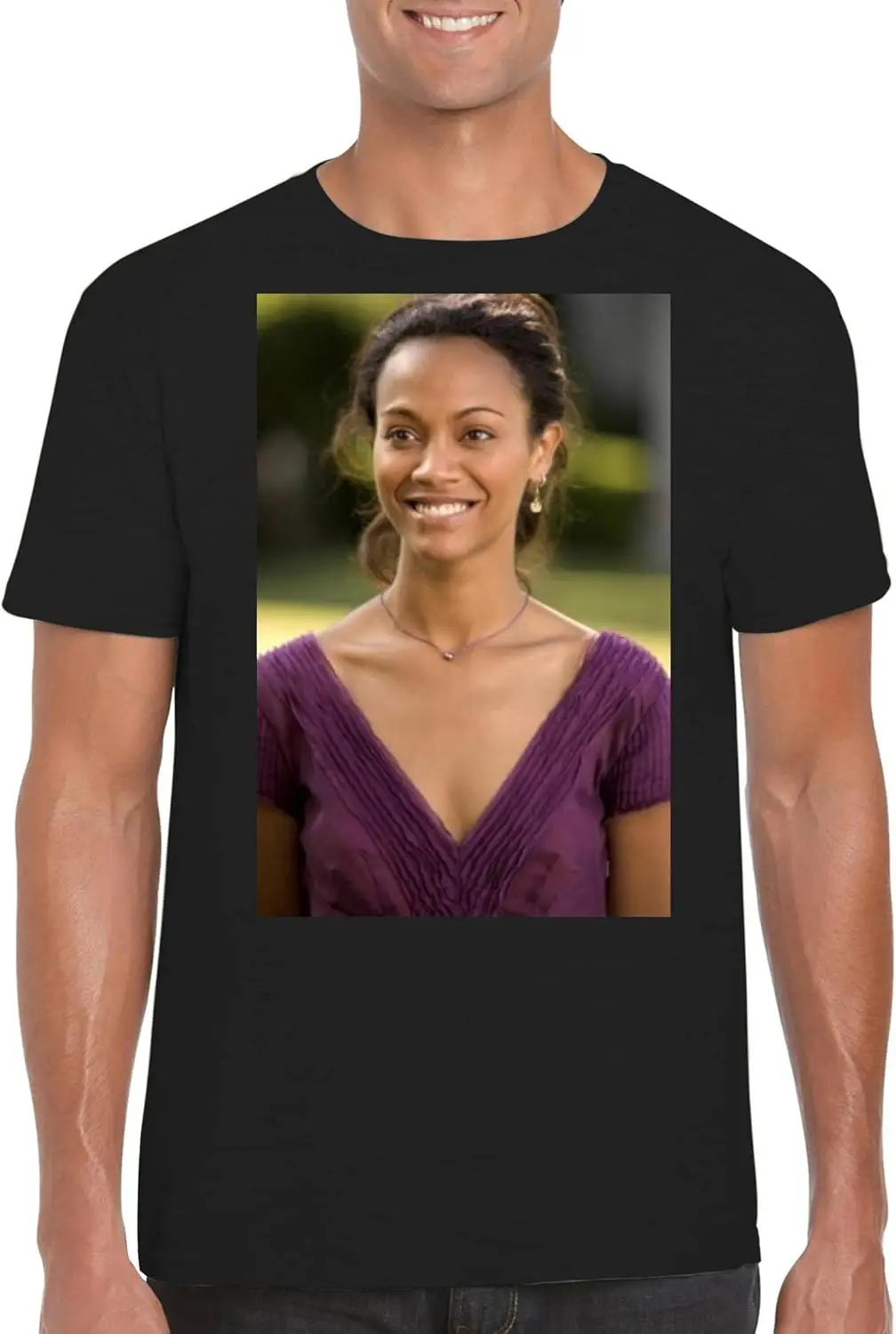 

Zoe Saldana - Men's Crewneck T-Shirt FCA #FCAG88283