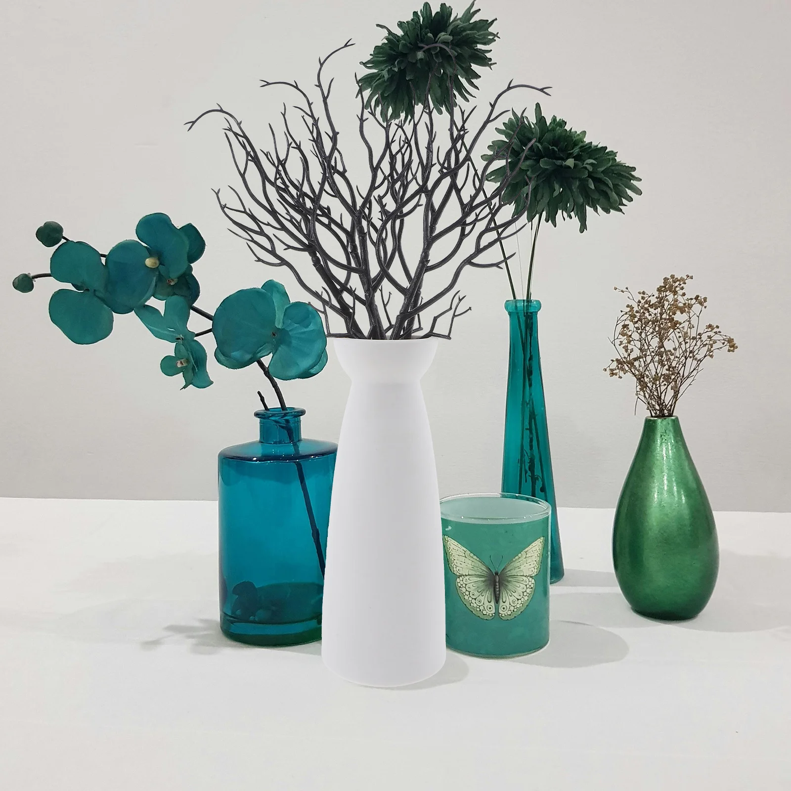 

12pcs Artificial Tree Branches Realistic Fake Dried Twigs For Vase Filling Diy Home Decor Decorative Branch Stems Party Supplies