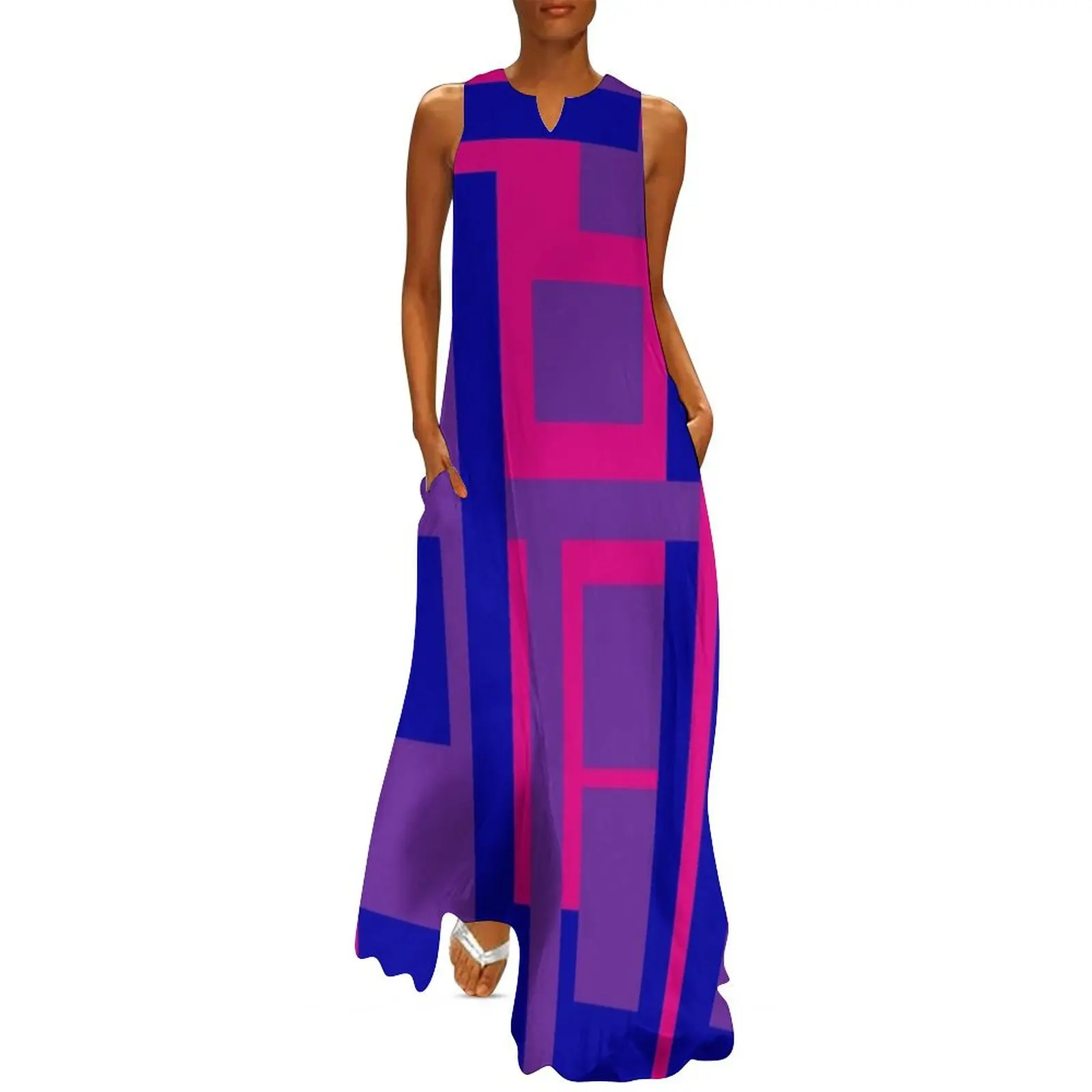 

Bisexual Flag Abstract Long Dress women long dresses Bridesmaid dress woman dresses for women 2025 Dress