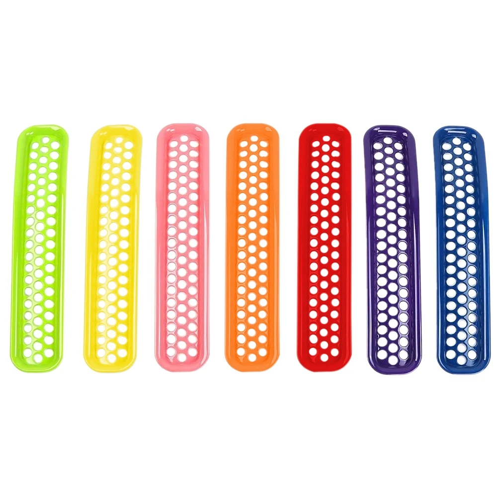 

Решетчатая вставка для переднего гриля, решетчатая решетка с зажимом для Jeep Wrangler TJ & Unlimited 1997-2006, красочная