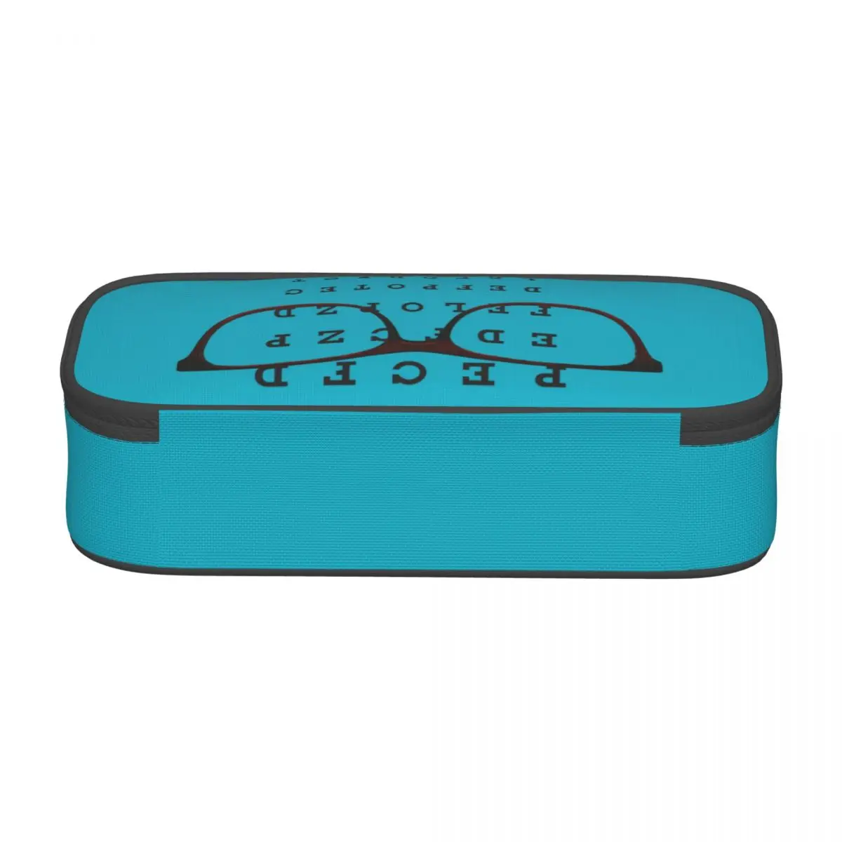 Custom Funny Glasses With Eye Test Chart Pencil Cases Big Capacity Optician Optometrist Pencil Box Students Stationery