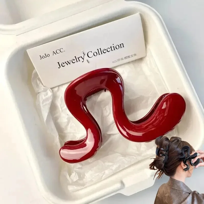 

Elegant Women Hair Clip Premium Hairpin Back Head Accessories Simple Irregular Hair Catch 2025 New Fashion Hair Clips