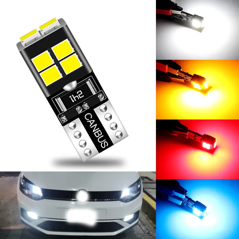 2PCS T10 W5W Super Bright LED Car Parking Lights for VW Volkswagen Touran Tiguan Golf Passat Polo