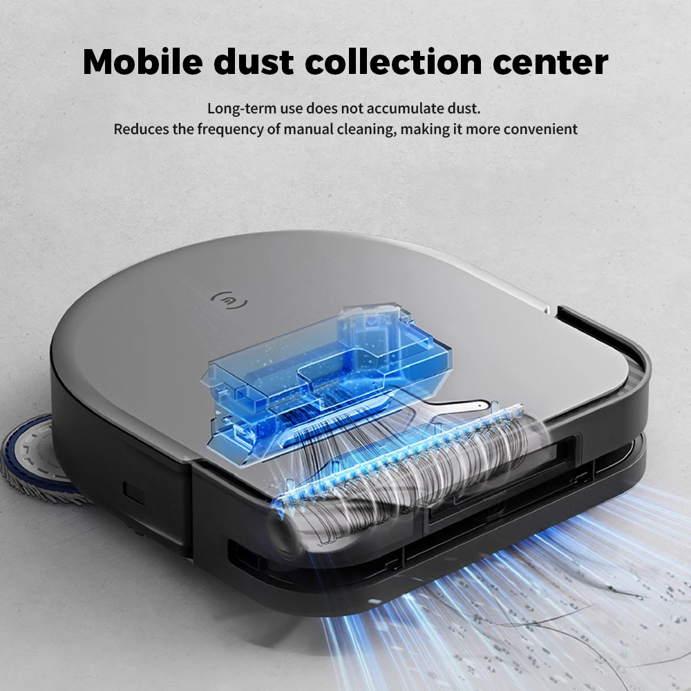صندوق الغبار صندوق جمع الغبار لأجزاء المكانس الكهربائية Ecovacs Deebot X5/X5 Pro/X5 Omni/X5 Pro Omni/X5 Pro Plus/X5 Pro Ultra