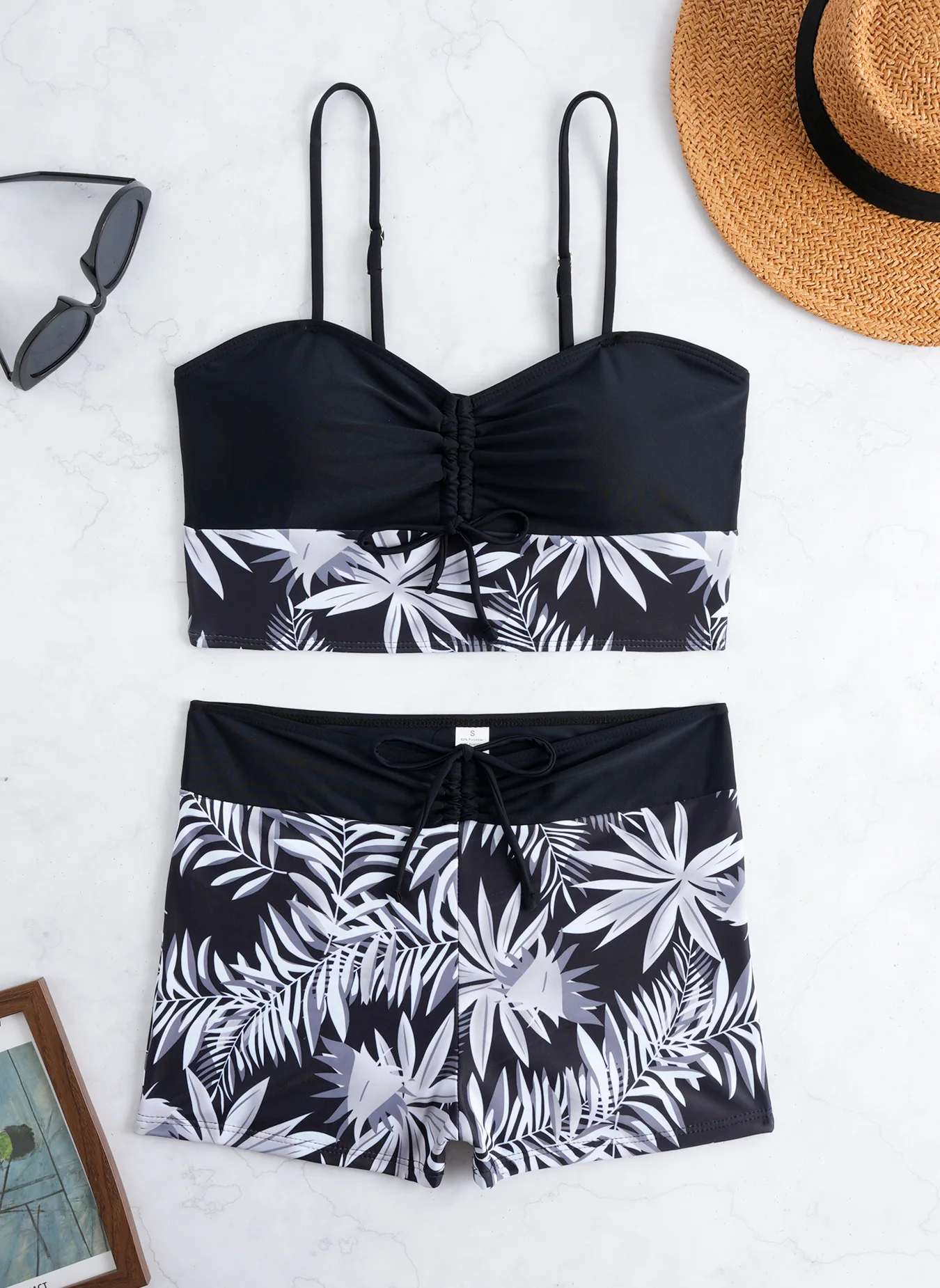 Bikini sexy de cintura alta para mujer, traje de baño de dos piezas, nuevo estilo 2026, pantalones de ángulo plano, ropa depo...