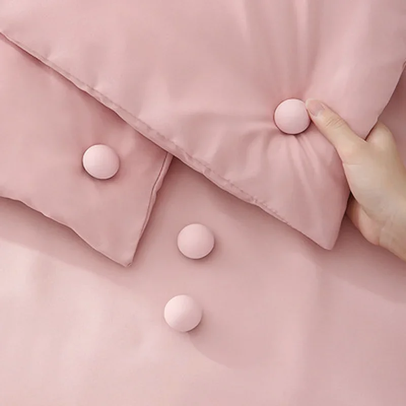 8pcs Mushroom Quilt Holder Macaron Non-slip Quilt Blanket Clip One Key To Unlock Blankets Cover Fastener Clip Holder Bed Sheet