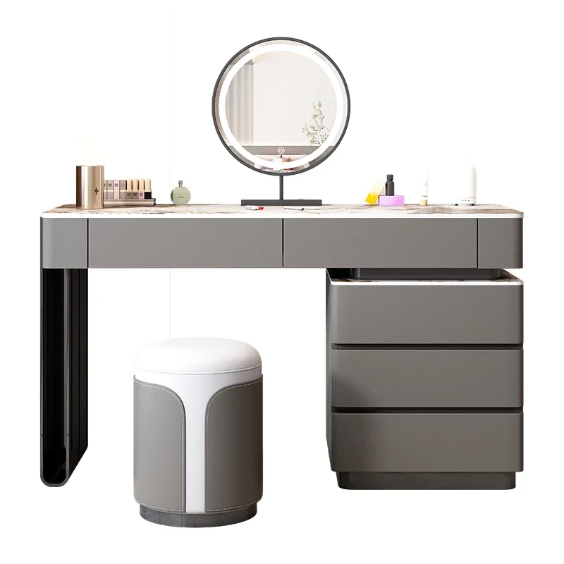 

Luxury Drawers Dressing Table Mirror White Bed Side Cosmetic Vanity Table Room Nordic Coiffeuse Chambre Femme Room Furniture