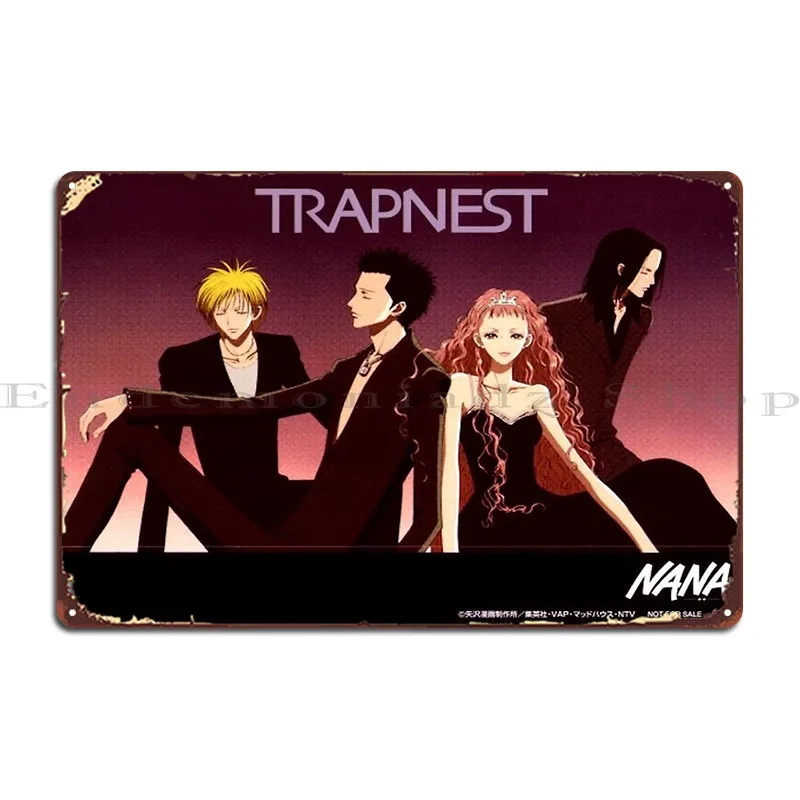 Nana Trapnest Metal Plaque Poster Design Cinema Party Plates Custom Create Tin Sign Poster