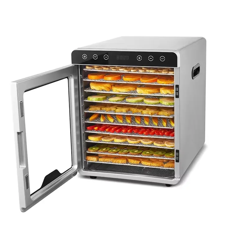12 Tray Food Dehydrator Machine Fruit Vegetable Dryer Equipment Electric Jerky Maker Herb Flower Drying Oven for Home Kitchen