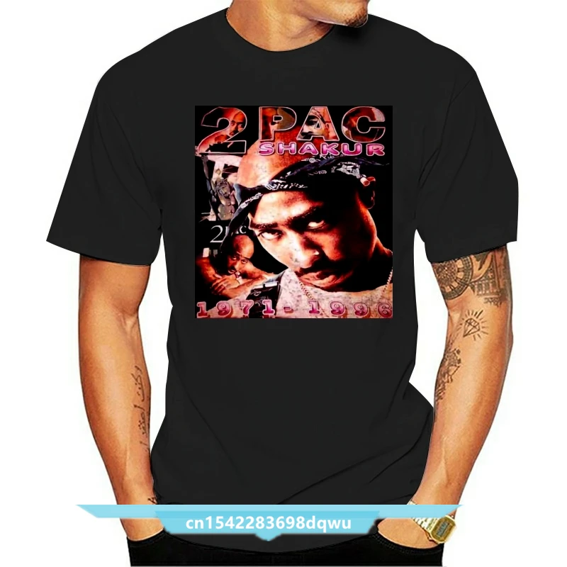 

Popular 90s 2pac Tupac Printing Rap Camisa 2021 Letters New Brand Gift T-Shirt Oversized Short Sleeve T-Shirts