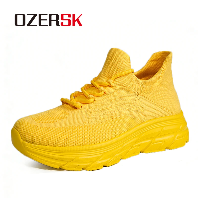 

OZERSK/летняя женская повседневная обувь, легкая противоскользящая гибкая прочная амортизирующая износостойкая модная спортивная обувь