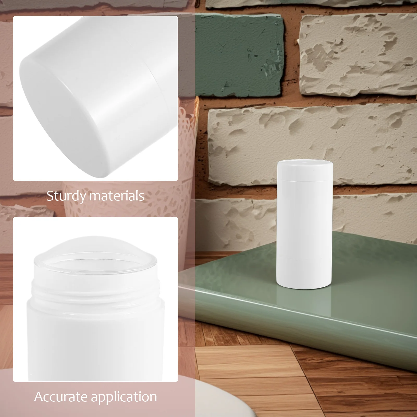 3 قطعة مجموعة حاوية مزيل العرق القابلة لإعادة الاستخدام آلية تويست لتقوم بها بنفسك عصا أحمر الخدود الصلبة غسول العطر النفط سهلة التحكم المدمجة