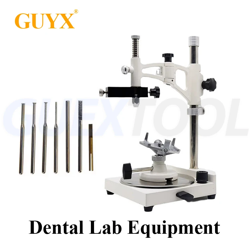 JT-09 Dental Lab Surveyor Visualizer With 7 Tips Dental Equipment Parallelometer Square Base Dental Planning Model Observation
