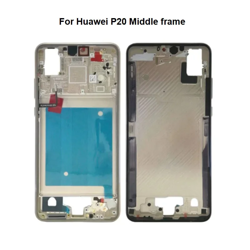 For Huawei P20 Middle Frame Front Bezel Cover Metal Chassis Housing Back plate LCD Holder EML-AL00 EML-L09 EML-L22