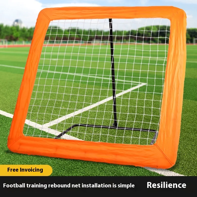 1 equipo de entrenamiento de fútbol retráctil y plegable de un solo lado, red de rebote multiusos y puerta de práctica de tiro 2025