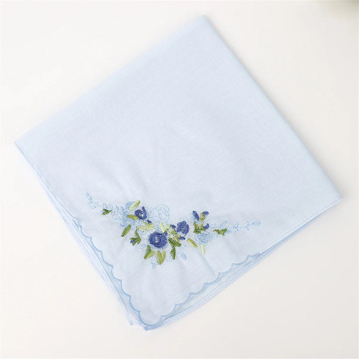 35 سنتيمتر 60 عدد القطن المطرزة منديل عادي اللون السيدات عالية الجودة منديل قطن هدية عيد لوازم الزفاف