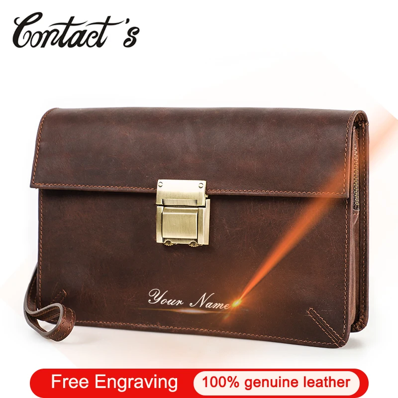 Echtem Leder Kupplung Männer Tasche Luxus Passsword Designer Handtasche Brieftasche Taschen Große Kapazität Männlichen Kupplung Lange Geldbörse