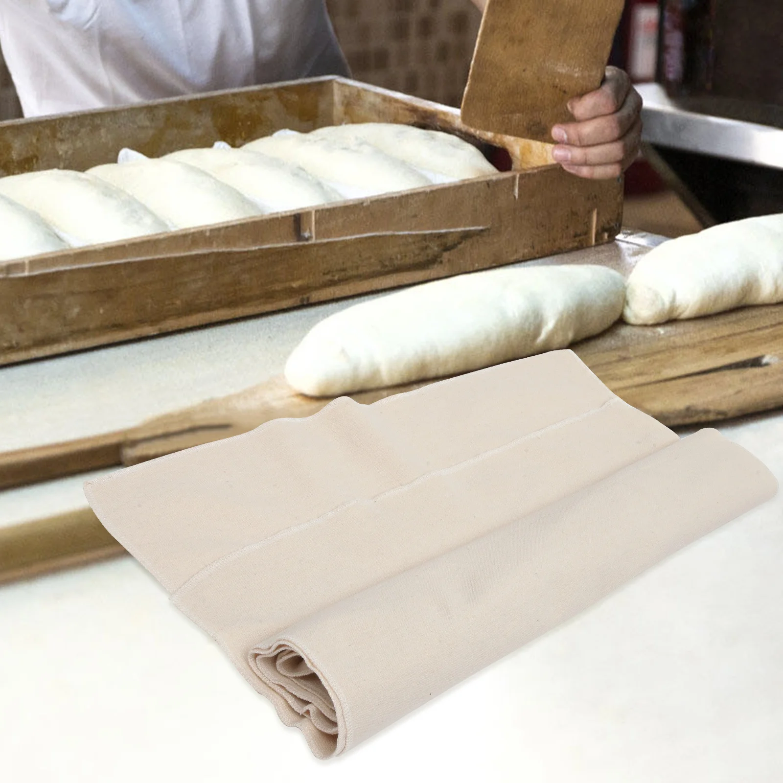 

Fermented Cloth for Bread Dough Large Washable Baking Liner Ideal for Oven Use in Home Kitchen Coffee Shop Baking Accessories