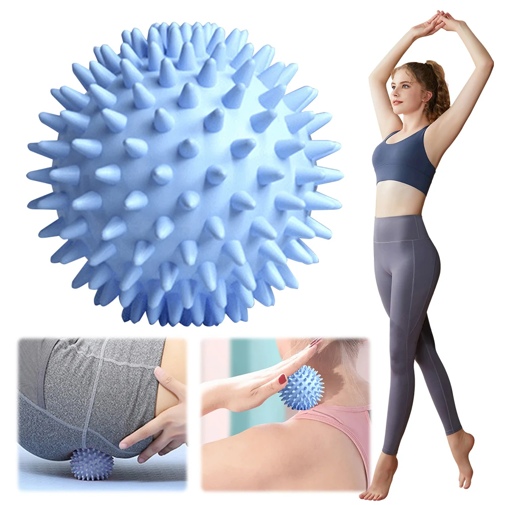 

Spiky Massage Ball Compact Muscle Spiked Massager Roller Massage Yoga Fitness Deep Tissue Roller 6cm Deep Tissue Roller