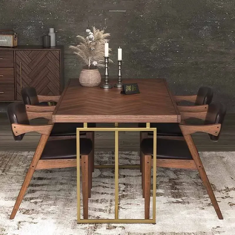 Unique Kitchen Dining Table Chairs Rectangular Nordic Living Room Tables Restaurant Modern Big Mesas De Jantar Home Furniture