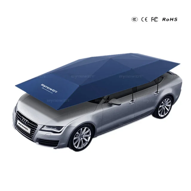 Car Umbrella Semi Automatic Folded Portable All Weather Protection Car Portable Umbrella