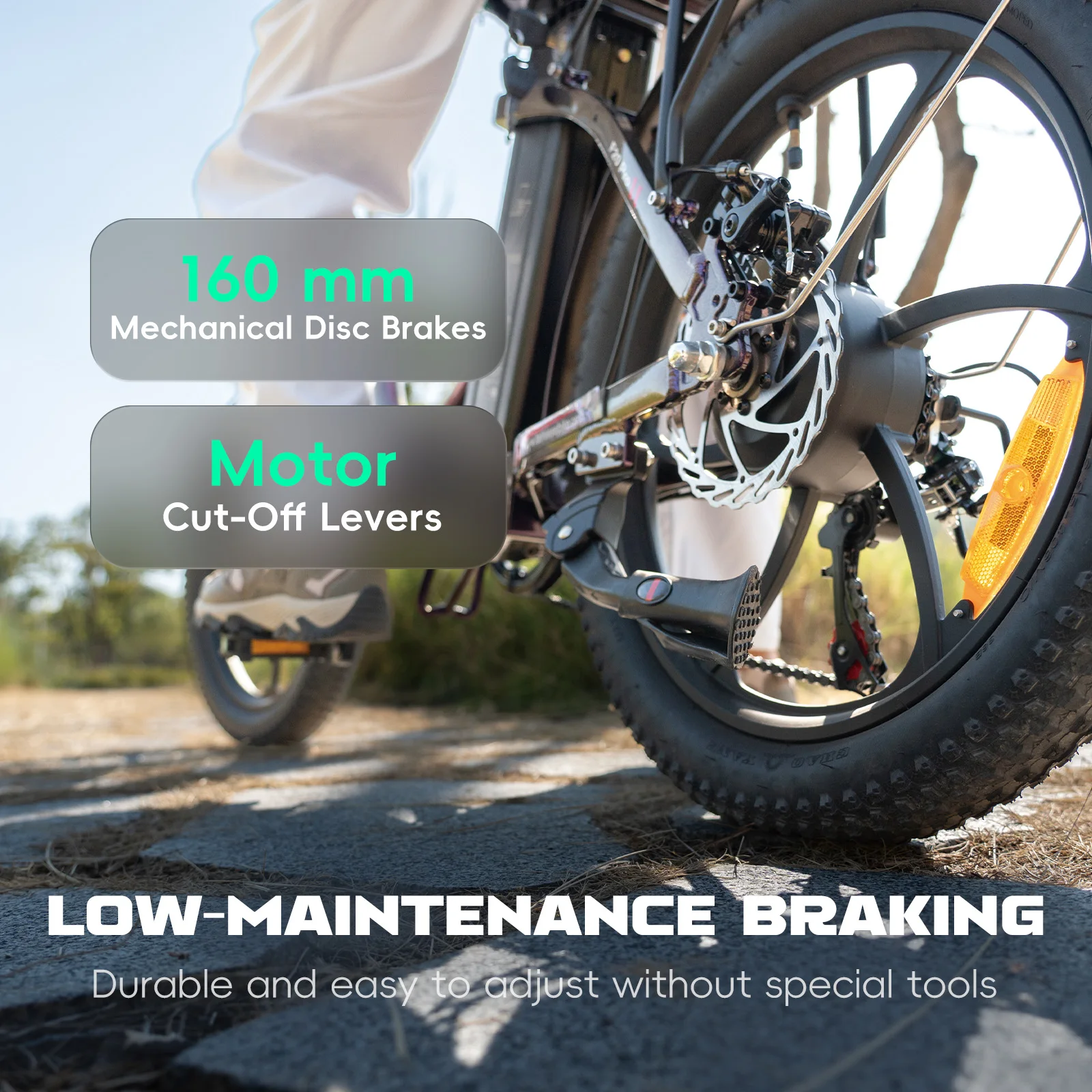 Fafrees F20 Pro E-bike mit 36V 20Ah Abnehmbarer Akku, 20x3,0 Zoll Faltbares Elektrofahrrad, 7-Gang, 25km/h und 75-100km Reichweite – Detail 10