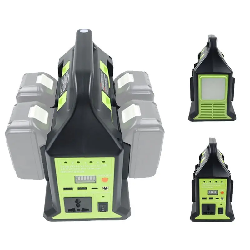 

New 220V Inverter LED Work Light Spotlight Lamp For Lithium Battery