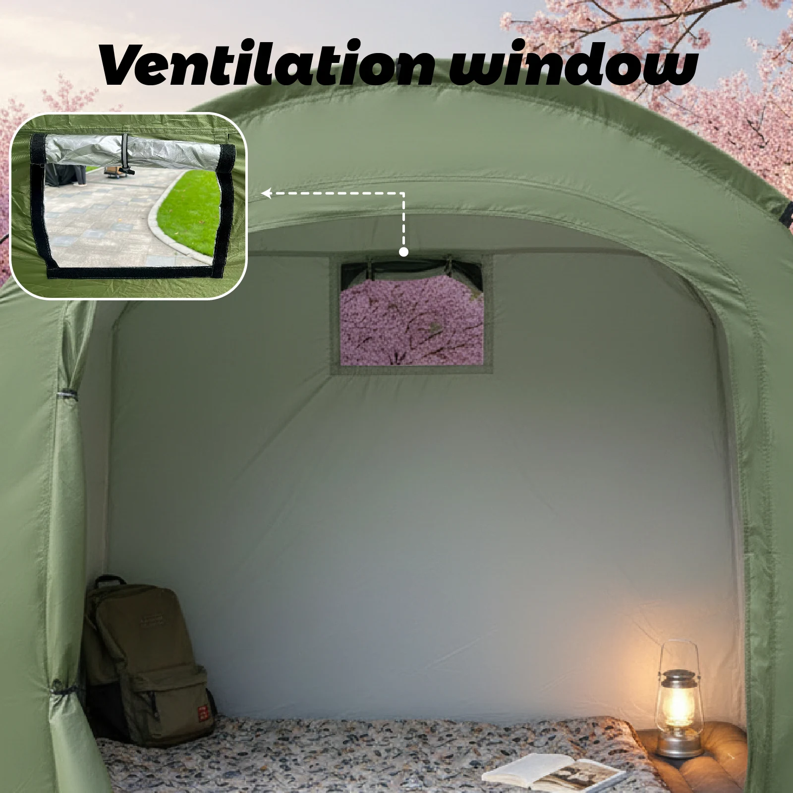 Portable Outdoor Private Travel Tent Bicycle Rain Shelter Thickened Oxford Cloth Suitable for Outdoor Hiking and Cycling view 5