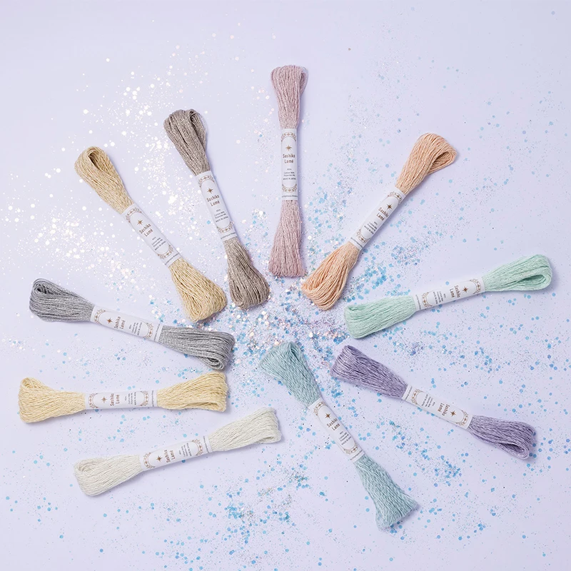 

Olympus New Embroidery Embroidery Thread Olympus Handmade Embroidery Thread 6 Strands Bright Silver Flash Gold Thread 40 Meters/